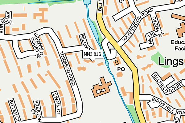 NN3 8JS map - OS OpenMap – Local (Ordnance Survey)