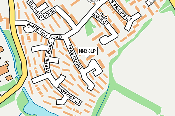 NN3 8LP map - OS OpenMap – Local (Ordnance Survey)