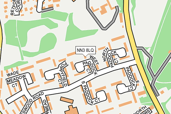 NN3 8LQ map - OS OpenMap – Local (Ordnance Survey)