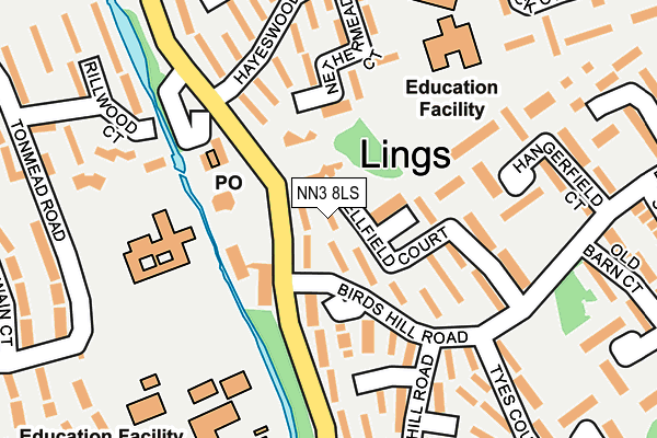NN3 8LS map - OS OpenMap – Local (Ordnance Survey)