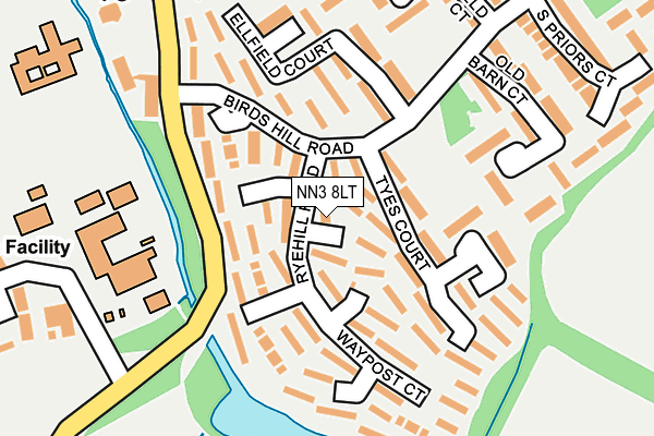 NN3 8LT map - OS OpenMap – Local (Ordnance Survey)