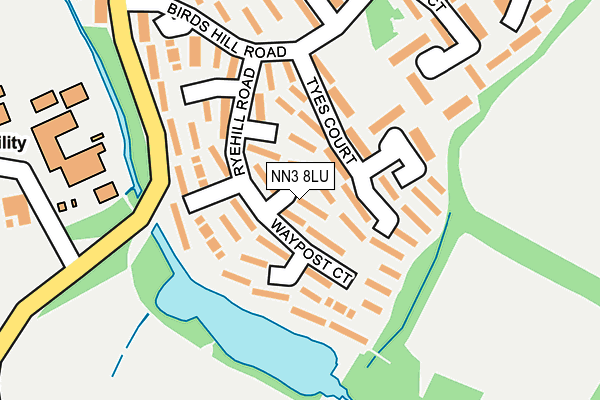 NN3 8LU map - OS OpenMap – Local (Ordnance Survey)