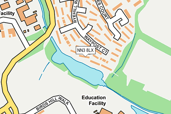 NN3 8LX map - OS OpenMap – Local (Ordnance Survey)