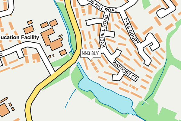 NN3 8LY map - OS OpenMap – Local (Ordnance Survey)