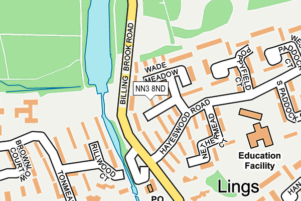 NN3 8ND map - OS OpenMap – Local (Ordnance Survey)