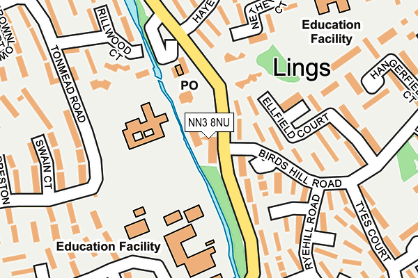 NN3 8NU map - OS OpenMap – Local (Ordnance Survey)