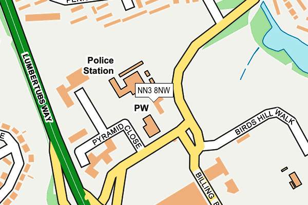 NN3 8NW map - OS OpenMap – Local (Ordnance Survey)