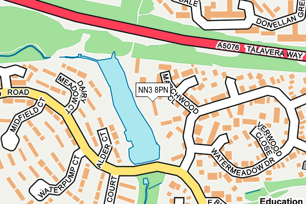 NN3 8PN map - OS OpenMap – Local (Ordnance Survey)