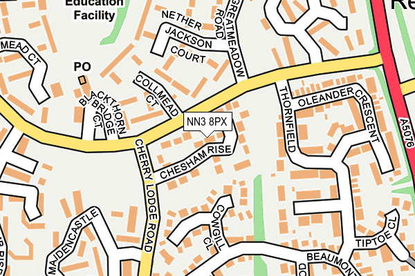 NN3 8PX map - OS OpenMap – Local (Ordnance Survey)