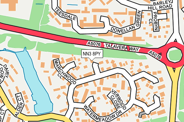 NN3 8PY map - OS OpenMap – Local (Ordnance Survey)