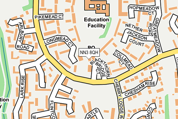 NN3 8QH map - OS OpenMap – Local (Ordnance Survey)