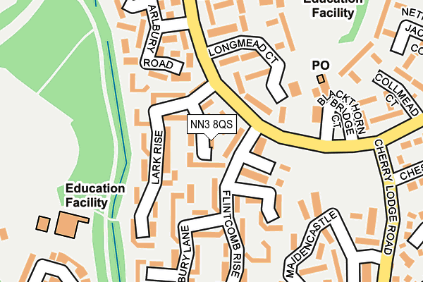 NN3 8QS map - OS OpenMap – Local (Ordnance Survey)