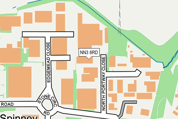 NN3 8RD map - OS OpenMap – Local (Ordnance Survey)