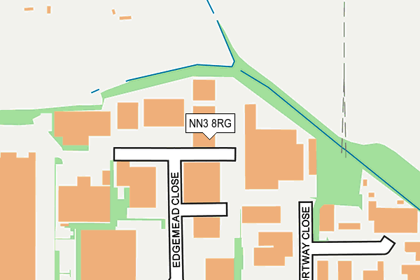 NN3 8RG map - OS OpenMap – Local (Ordnance Survey)