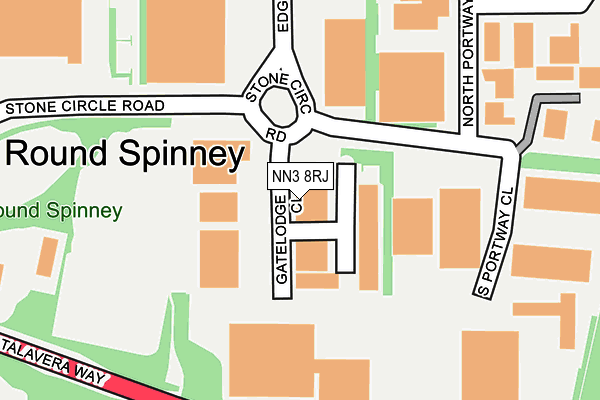 NN3 8RJ map - OS OpenMap – Local (Ordnance Survey)