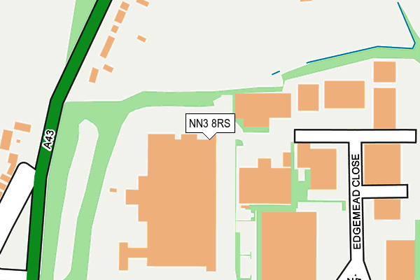 NN3 8RS map - OS OpenMap – Local (Ordnance Survey)