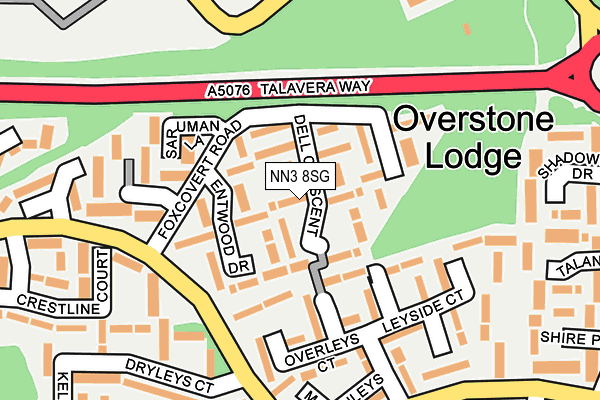 NN3 8SG map - OS OpenMap – Local (Ordnance Survey)
