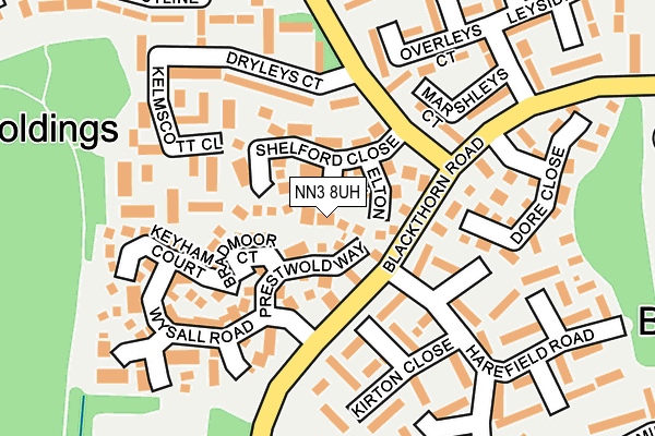 NN3 8UH map - OS OpenMap – Local (Ordnance Survey)