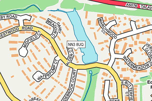 NN3 8UQ map - OS OpenMap – Local (Ordnance Survey)