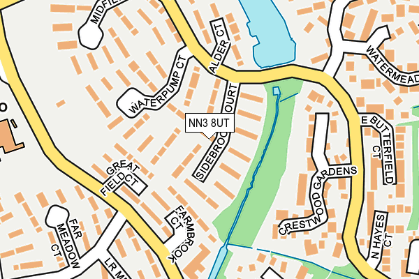 NN3 8UT map - OS OpenMap – Local (Ordnance Survey)