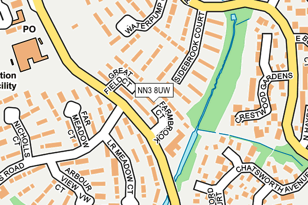 NN3 8UW map - OS OpenMap – Local (Ordnance Survey)