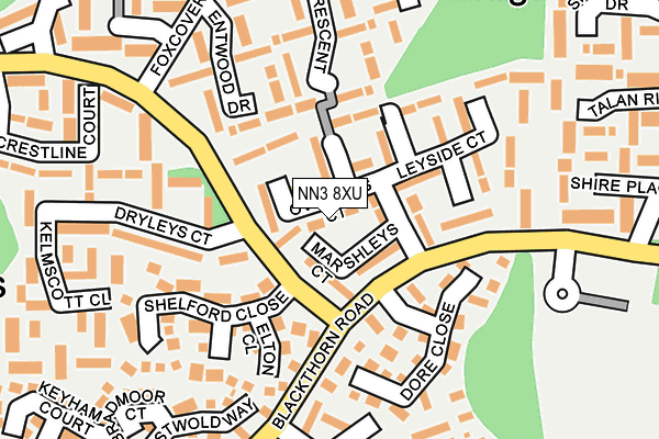 NN3 8XU map - OS OpenMap – Local (Ordnance Survey)