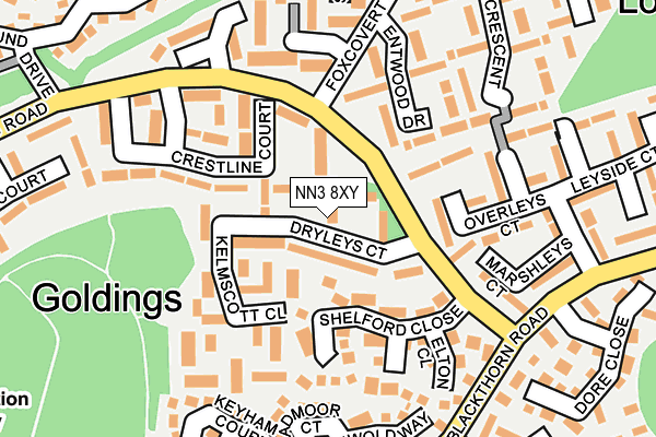 NN3 8XY map - OS OpenMap – Local (Ordnance Survey)