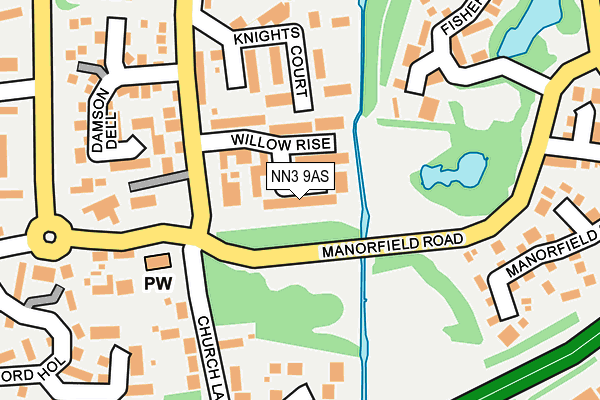 NN3 9AS map - OS OpenMap – Local (Ordnance Survey)