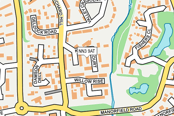 NN3 9AT map - OS OpenMap – Local (Ordnance Survey)