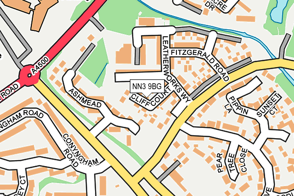 NN3 9BG map - OS OpenMap – Local (Ordnance Survey)