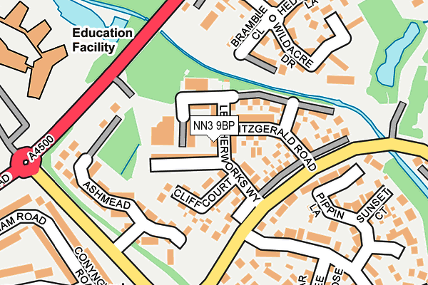 NN3 9BP map - OS OpenMap – Local (Ordnance Survey)