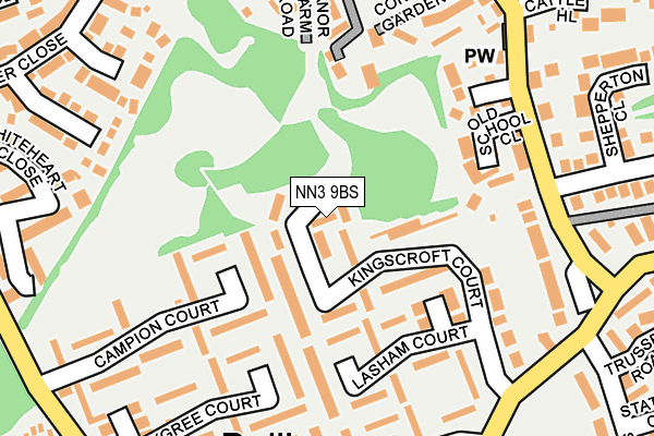 NN3 9BS map - OS OpenMap – Local (Ordnance Survey)