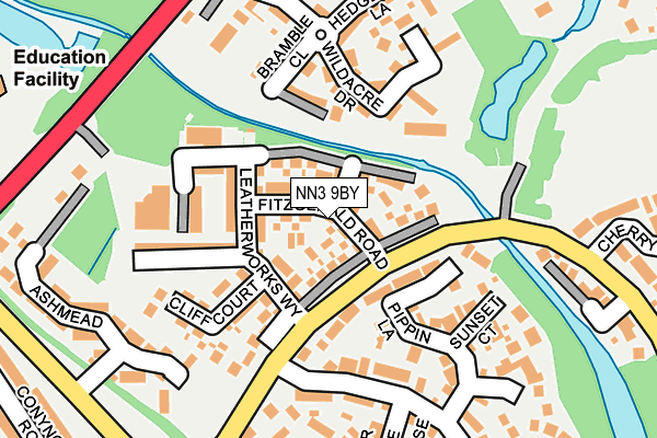 NN3 9BY map - OS OpenMap – Local (Ordnance Survey)