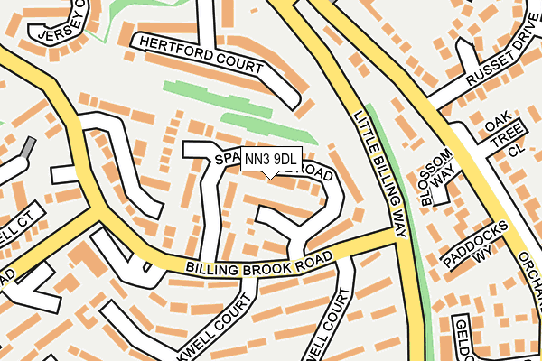 NN3 9DL map - OS OpenMap – Local (Ordnance Survey)