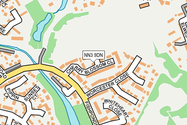 NN3 9DN map - OS OpenMap – Local (Ordnance Survey)