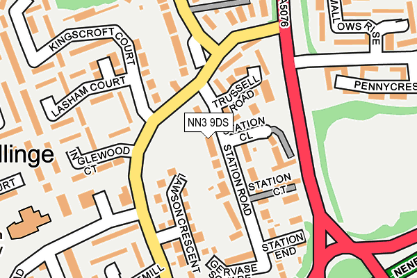 NN3 9DS map - OS OpenMap – Local (Ordnance Survey)