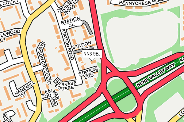 NN3 9EJ map - OS OpenMap – Local (Ordnance Survey)