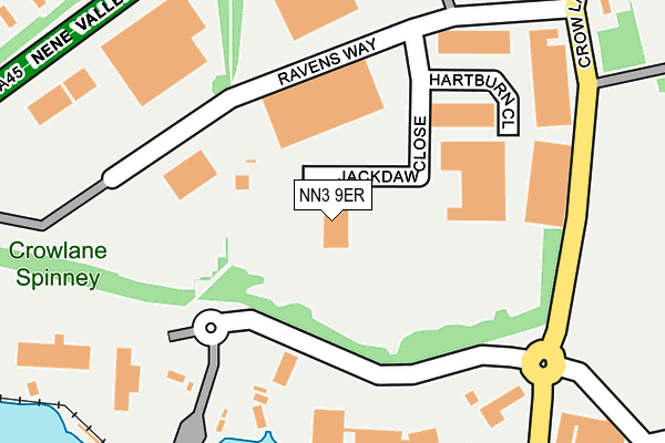 NN3 9ER map - OS OpenMap – Local (Ordnance Survey)