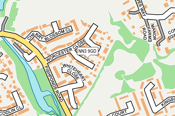 NN3 9GD map - OS OpenMap – Local (Ordnance Survey)