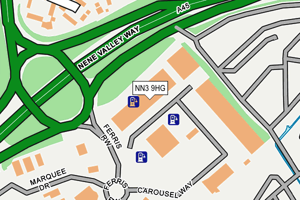 NN3 9HG map - OS OpenMap – Local (Ordnance Survey)