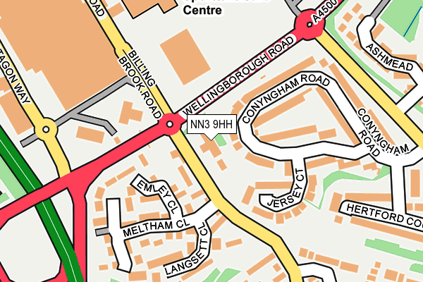 NN3 9HH map - OS OpenMap – Local (Ordnance Survey)