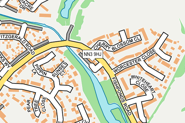 NN3 9HJ map - OS OpenMap – Local (Ordnance Survey)