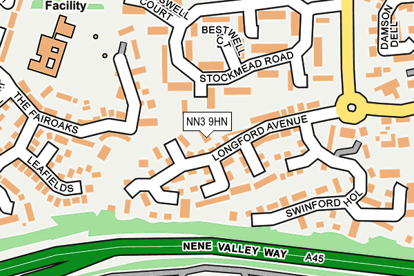 NN3 9HN map - OS OpenMap – Local (Ordnance Survey)