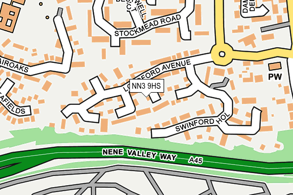 NN3 9HS map - OS OpenMap – Local (Ordnance Survey)