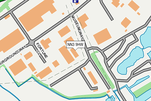 NN3 9HW map - OS OpenMap – Local (Ordnance Survey)