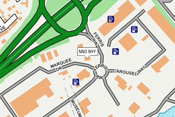 NN3 9HY map - OS OpenMap – Local (Ordnance Survey)
