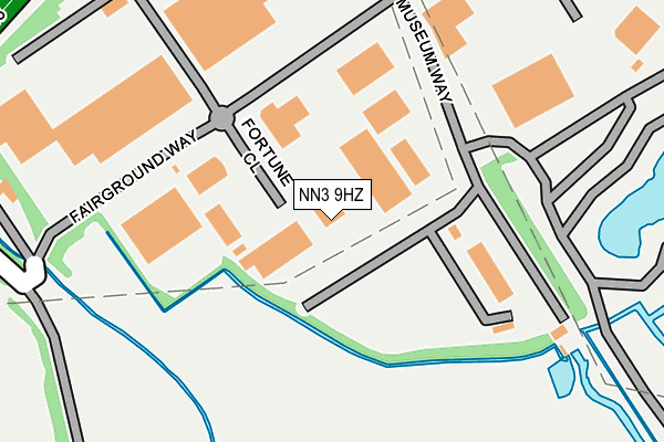 NN3 9HZ map - OS OpenMap – Local (Ordnance Survey)