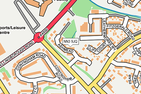 NN3 9JQ map - OS OpenMap – Local (Ordnance Survey)
