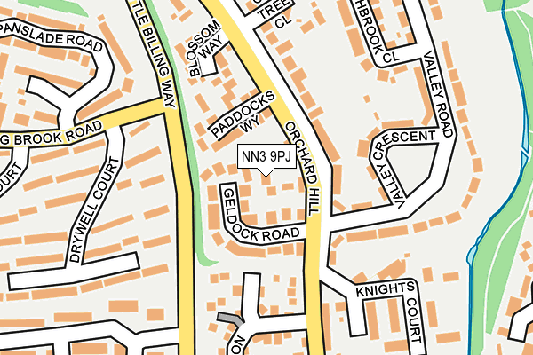 NN3 9PJ map - OS OpenMap – Local (Ordnance Survey)