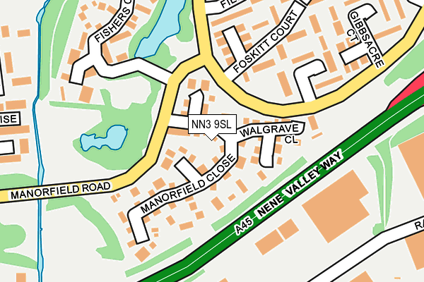 NN3 9SL map - OS OpenMap – Local (Ordnance Survey)